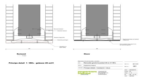 Bouwkundig tekenwerk Principe details MCL - te Leeuwarden 