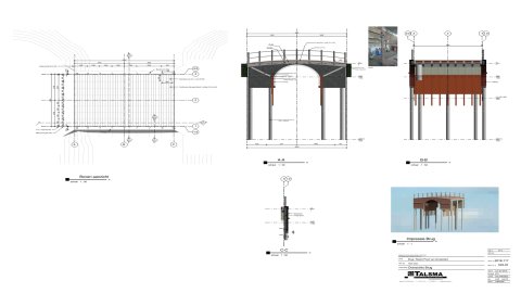 Bouwkundig tekenwerk brug / Resort Poort van Amsterdam